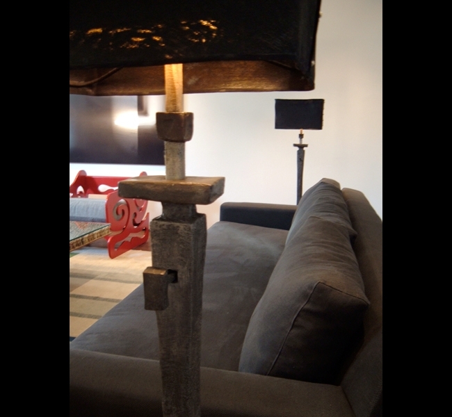 Elegant and timeless bronze floor lamps by artist and lighting designer Hannah Woodhouse. 